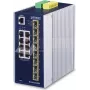 Switch gestionado PLANET IP30 Industrial L3 8 puertos Gigabit Ethernet
