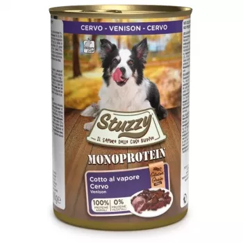 STUZZY Monoprotein venado - Comida húmeda para perros - 400 g