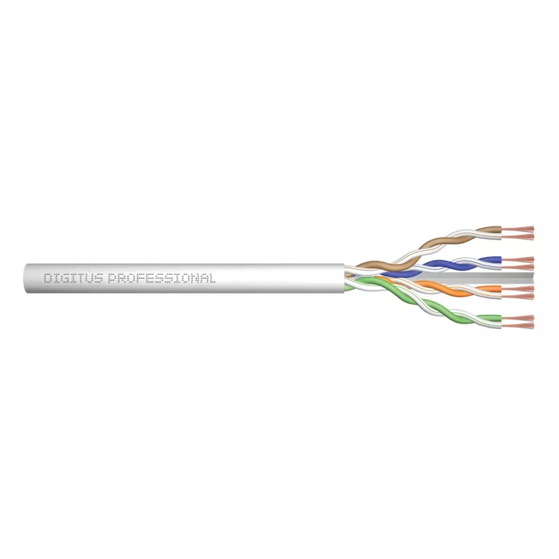 Cable de red Digitus CAT 6 U/UTP par trenzado patch, sin conectar 100 m, gris