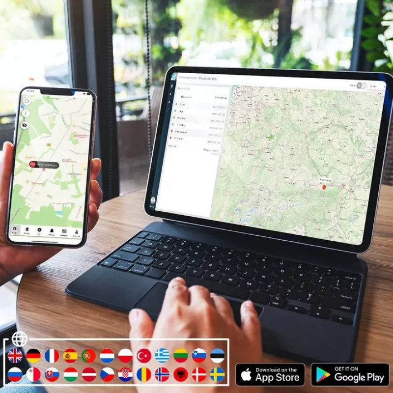 Rastreador GPS YUKAtrack para coche vehículos camión con tarjeta SIM y datos ilimitados localización LIVE en toda Europa
