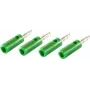Conector banana shiverpeaks BS56200-4G verde (BS56200-4G)