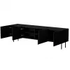 Mueble TV Cama LUCCA 4D 200x40x59 negro