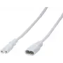 Cable alargador de corriente LogiLink - IEC 60320 C8 a IEC 60320 C7 - 2 m - moldeado - blanco