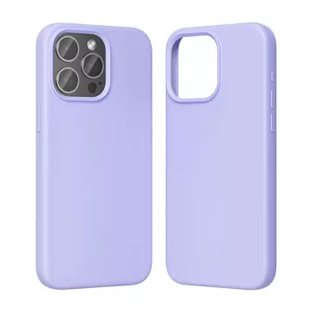 Funda para móvil Vention Silicone Case KUFV0-40 para iPhone 15 Pro Max, Lila, silicona tacto suave ajuste delgado