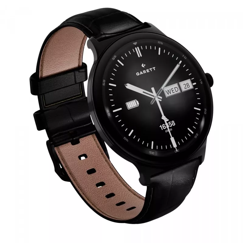 Smartwatch Garett Quantum — acero inoxidable negro