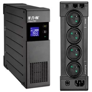 Sistema de alimentación ininterrumpida Eaton Ellipse PRO 850 FR, SAI Line-Interactive, 0,85 kVA (510 W), 4 tomas, LCD, torre