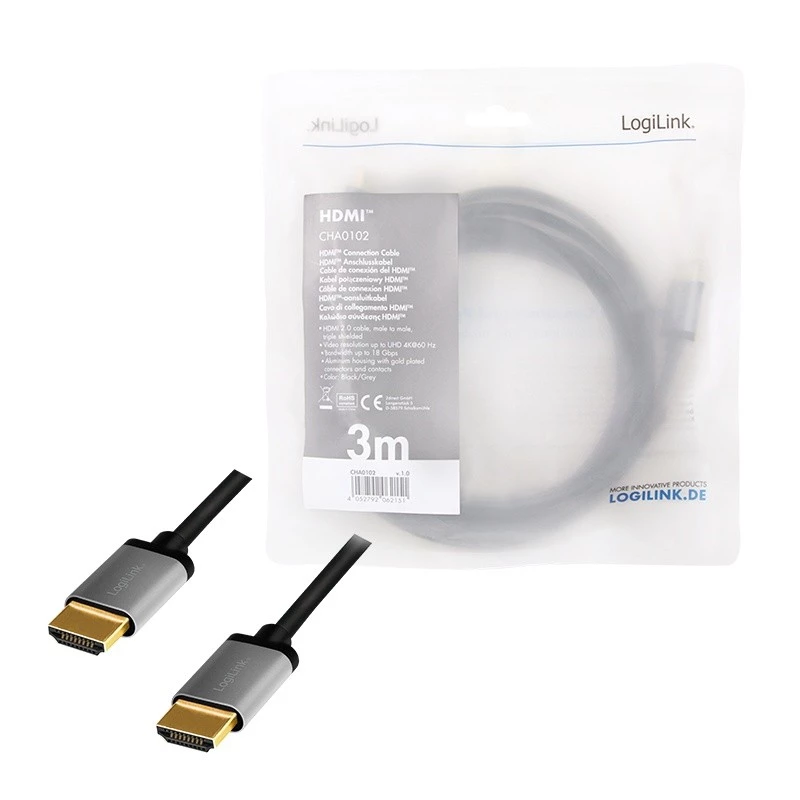 Cable HDMI LogiLink CHA0102 3m