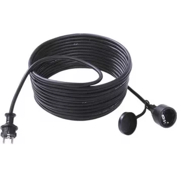 Cable alargador de alimentación Bachmann 343.171 – 10 m de cable, 1 toma AC, negro