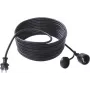 Cable alargador de alimentación Bachmann 343.171 – 10 m de cable, 1 toma AC, negro