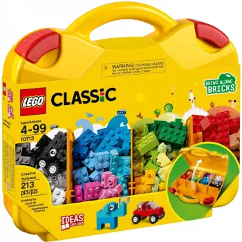 LEGO 10713 Classic Creative maletín caja de almacenamiento para juguetes con divertidos ladrillos de colores regalo para niños y niñas a partir de 4 años unidad