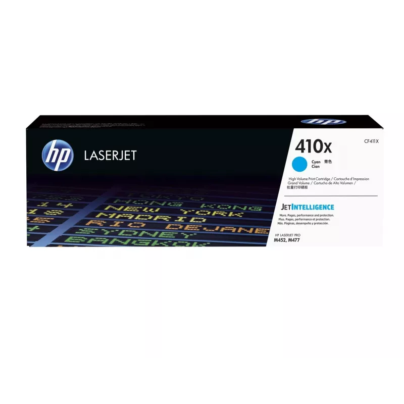Cartucho de tóner original HP 410X cian de alto rendimiento LaserJet