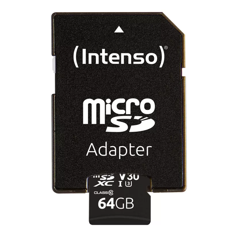 Tarjeta de memoria Intenso 64 GB MicroSDXC UHS-I Class 10 3433490