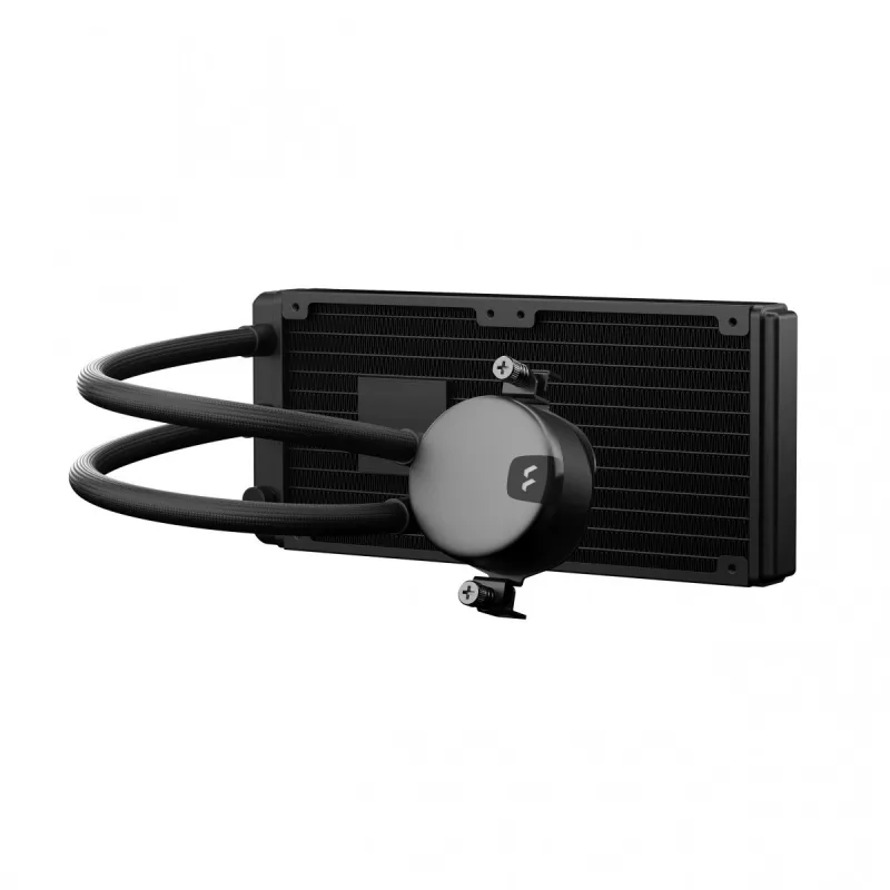 Refrigeración líquida todo en uno Fractal Design Lumen S24 v2 RGB — Radiador de 240 mm, ventilador RGB de 120 mm, negro