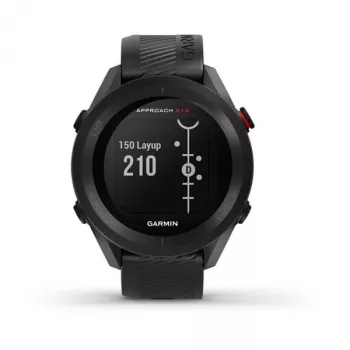 Reloj de golf GPS GARMIN Approach S12 Negro, carcasa de 43 mm, correa de silicona, 30 h de batería GPS