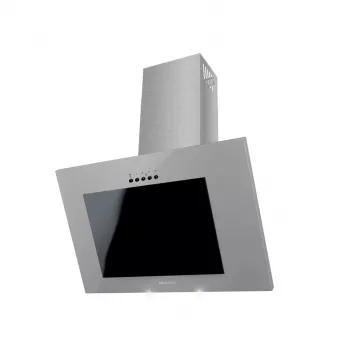 Campana de pared MAAN Vertical PG 50, acabado satinado, 50 cm, carcasa de acero, control frontal mecánico