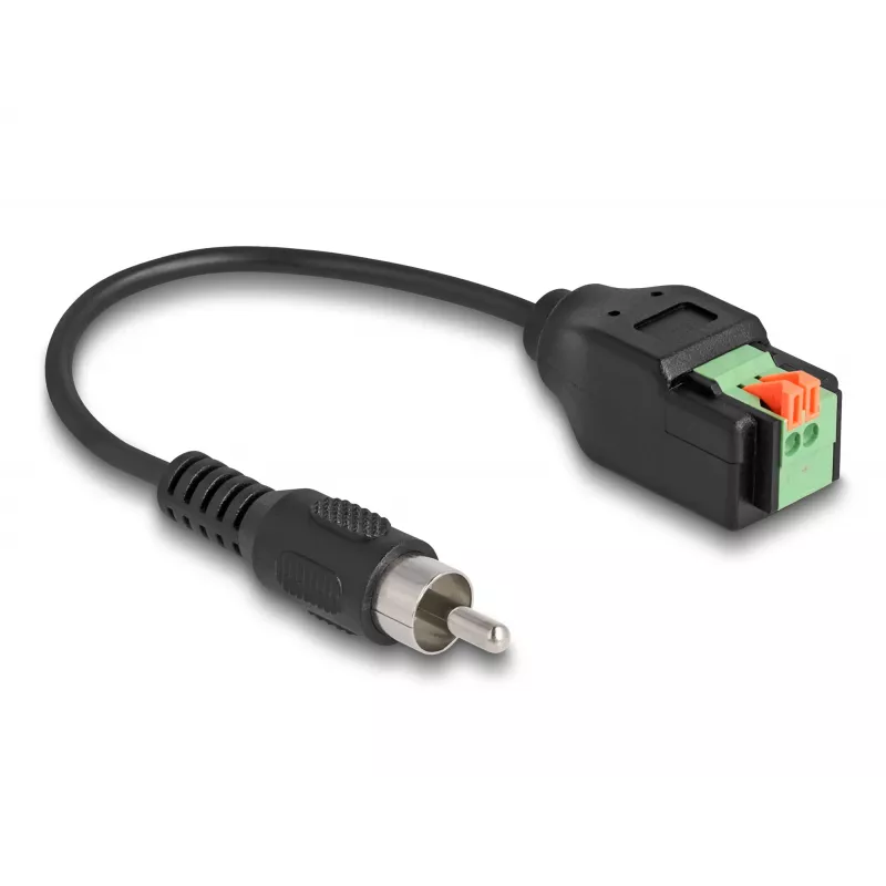 DeLOCK cable adaptador de conector RCA a regleta con botón de presión 15 cm