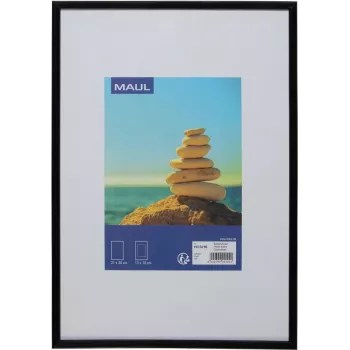 MAUL 1935490 - marco de fotos individual - placas de MDF - plástico - policarbonato (PC) - negro - sobremesa - 21 x 30 cm - rectangular