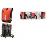 Bolsa de bicicleta FISCHER 86282 impermeable rojo/negro PVC-poliéster, bolsa individual