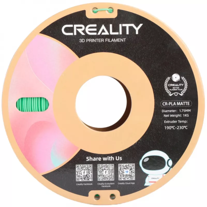Material de impresión 3D Creality 3301010301 ácido poliláctico PLA verde 1 kg 1,75 mm