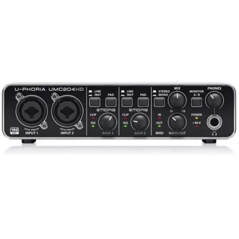 Behringer UMC204HD equipo musical complementario