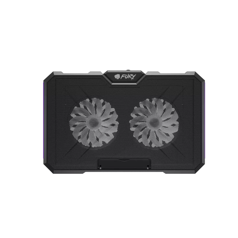 Base refrigeradora para portátil FURY GUNBAI G3 14,1–17,3 pulgadas con 2 ventiladores, iluminación RGB, 2× USB