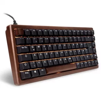 Teclado Sharkoon 100068081 Home USB QWERTZ alemán negro madera 75%