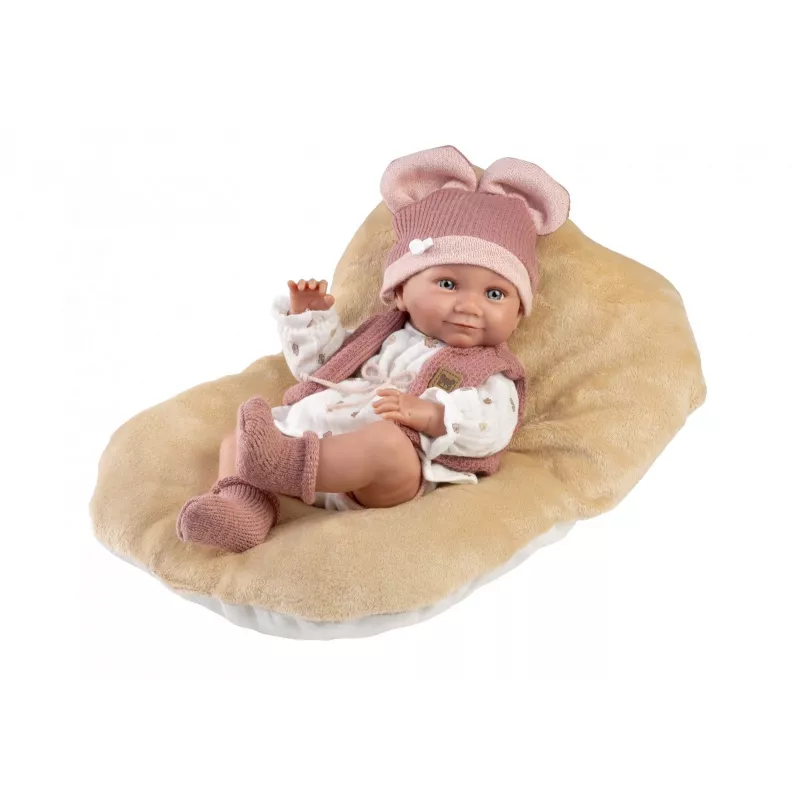 Muñeca Llorens 40 cm bebé de vinilo con rasgos realistas y cuerpo blando