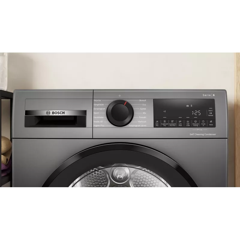 Secadora con bomba de calor Bosch WQG245DXSN 9 kg