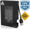 Apricorn SSD externo 2,5 1TB Aegis Padlock Fortress USB 3.0 256-bit AES-XTS, FIPS 140-2 Lvl2, 4user (A25-3PL256-S1000F)