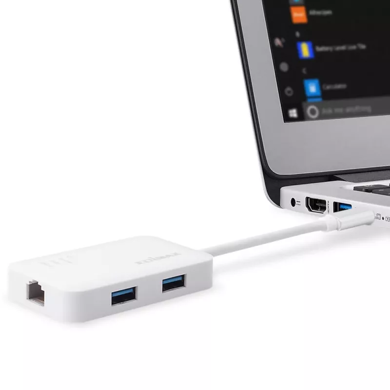 Edimax EU-4308 hub USB-C, 3x USB 3.0 + Gigabit Ethernet