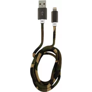 Cable LC-POWER USB-Lightning-1M-5 1 m Woodland Camo, USB-A a Lightning (LC-C-USB-LIGHTNING-1M-5)