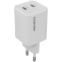 Cargador Canyon CU45CC GaN 45 W 2xPD, blanco (CNS-CUW45CC)