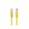 Cable patch Lanberg Cat.6 UTP 0,25 m amarillo Fluke Passed, pack de 10