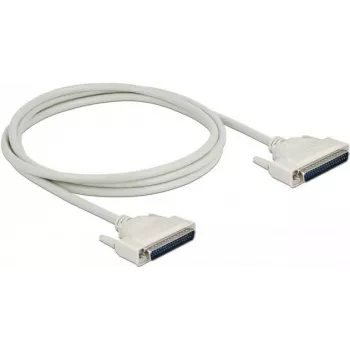 Cable serie DELOCK 86879, D-Sub 37 pines a D-Sub 37 pines, beige, 2 m