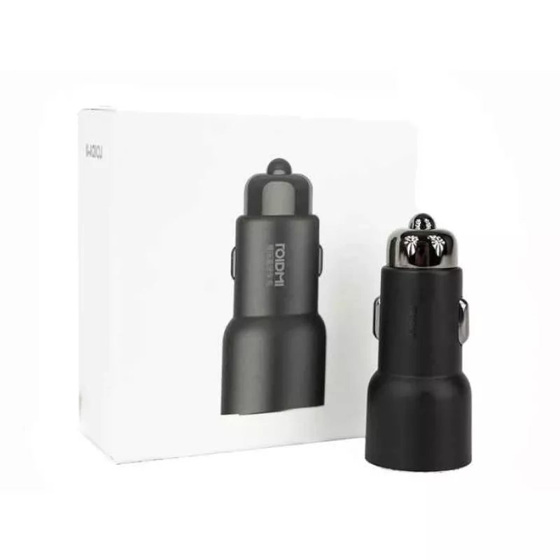 Roidmi 3S Cargador de coche con transmisor FM, Bluetooth, negro