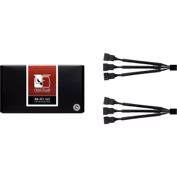 Cable divisor NA-SC1 Sx2 negro, 13,5 cm, 2 uds., para ventilador PWM