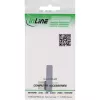 Adaptador USB4 InLine, conector macho/hembra USB-C vertical en ángulo derecha/izquierda, aluminio, gris