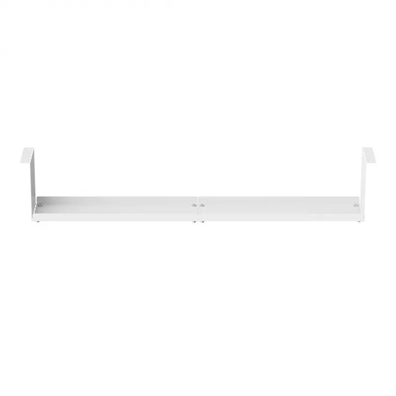 Organizador de cables compacto Maclean bajo el escritorio, carga máx. 5 kg, blanco, MC-107 W
