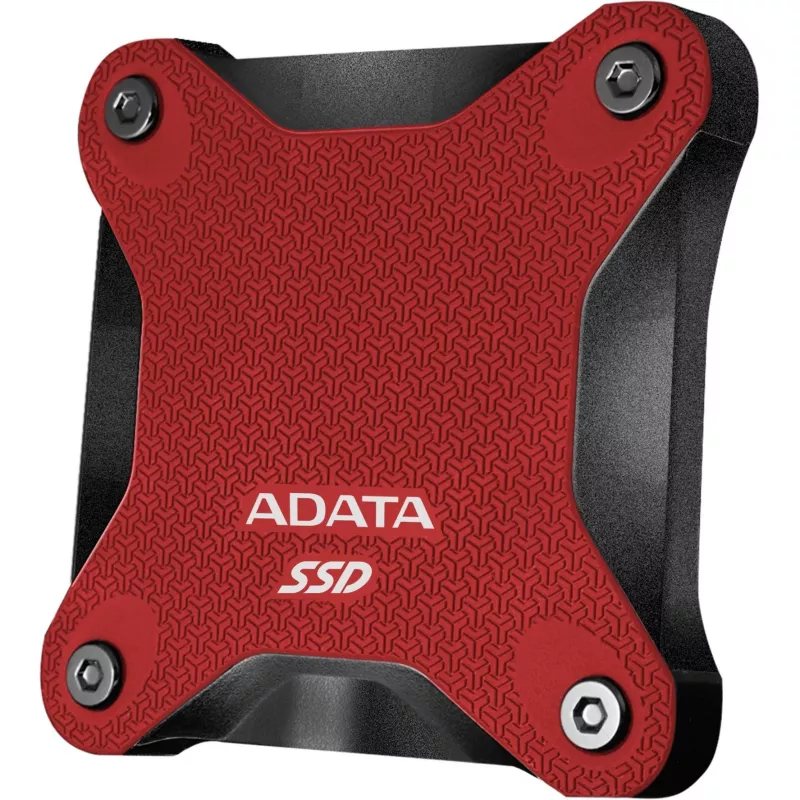 SSD externo ADATA SD620 1 TB, portátil USB 3.2 Gen 2 (Micro-USB B), velocidad de lectura 520 MB/s, velocidad de escritura 460 MB/s, resistente a golpes, Rojo