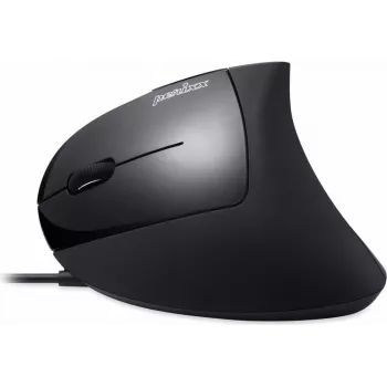 Perixx PERIMICE-513 L, ratón ergonómico, para zurdos, vertical, negro