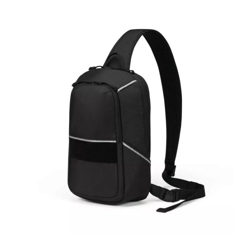 DICOTA Reflective bolso bandolera para tablet de hasta 12,9 pulgadas, 600D RPET, negro