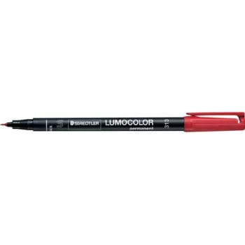 Rotulador permanente punta redonda Staedtler 313-2 rojo 10 unidades