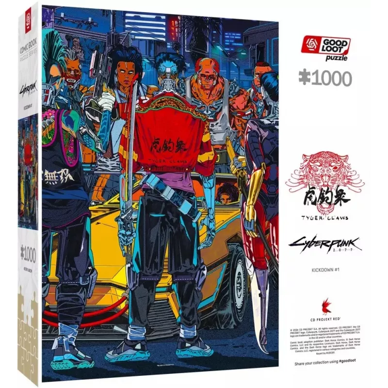 Puzle Good Loot Comic Book Puzzle: Cyberpunk 2077 Kickdown, 1000 piezas