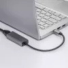 Adaptador USB-C a Gigabit Ethernet Akyga AK-AD-65, RJ45, 15 cm, plateado