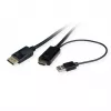 ROTRONIC-SECOMP Roline - Cable de vídeo - HDMI, USB (solo alimentación) macho a DisplayPort macho - 1 m - apantallado - Negro - compatible con 4K 60 Hz (384