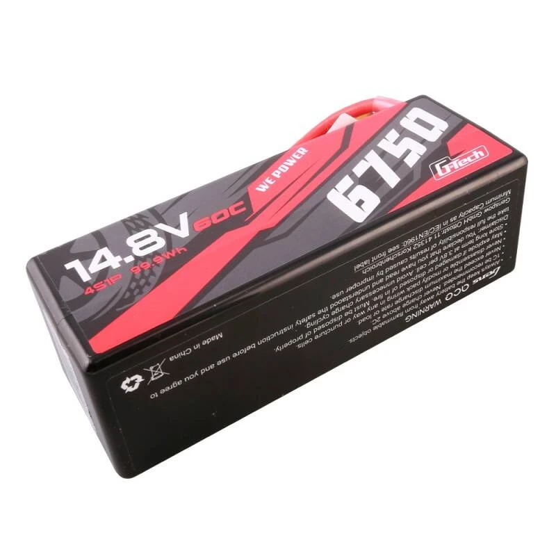 Batería Gens ace G-Tech 6750mAh 14.8V 60C 4S1P 14# XT90