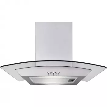Campana de pared Respekta Nova – acero inoxidable, extracción 307 m³/h, conexión de 150 mm, control por botones