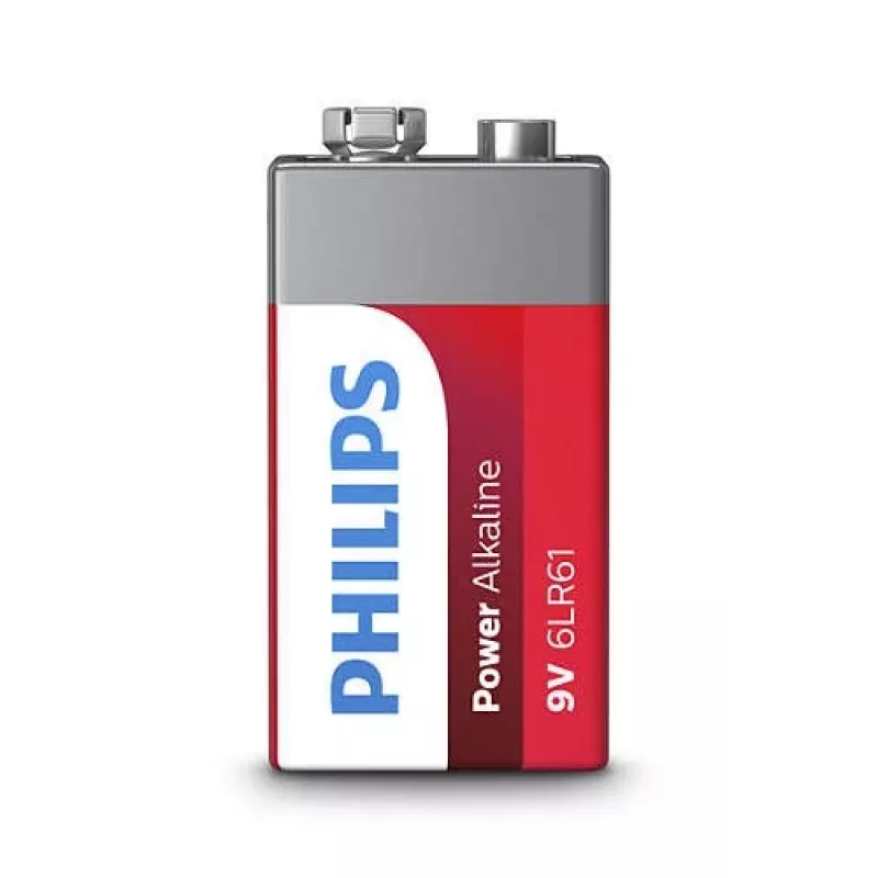 Pila de un solo uso Philips Power Alkaline Battery 6LR61P1B/10