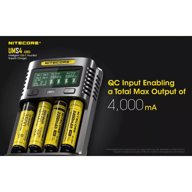 Cargador Nitecore UMS4
