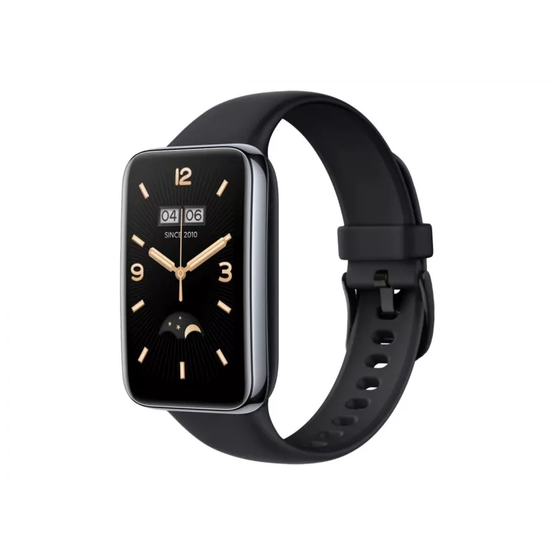Correa de silicona FIXED para Xiaomi Mi Smart Band 7 Pro – Negra, ajustable, resistente al agua